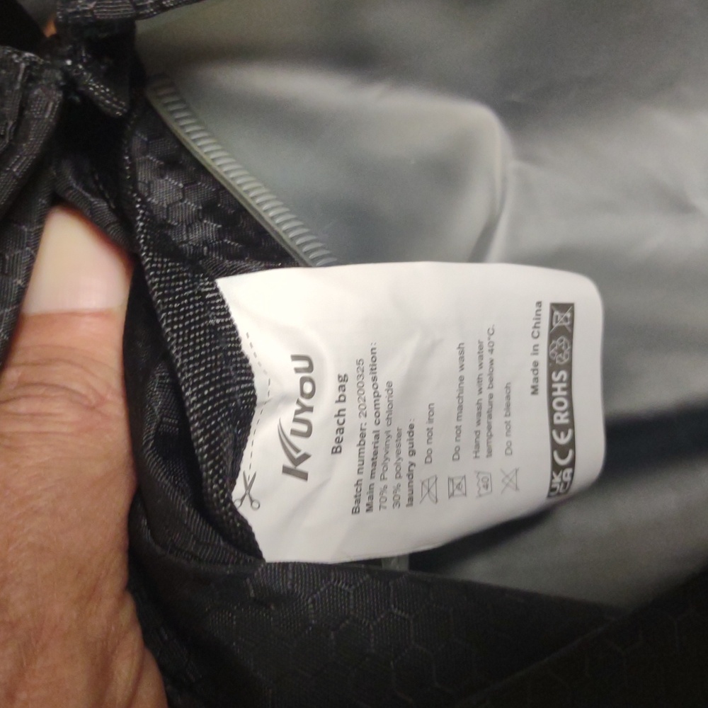 Black Backpack With Waterproof Divider - image 7